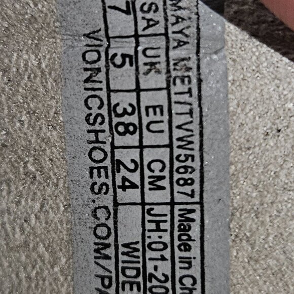 Vionic Amaya Snake Print Thong Sandals – Women’s 7 – Charcoal Metallic – New in - Picture 6 of 7